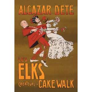    Les Elks, Createurs du Cake Walk 24X36 Giclee Paper