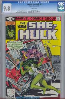 She Hulk #2 CGC 9.8 1981 Rare Grade Marvel Comic  