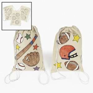   Ball Drawstring Backpacks   Craft Kits & Projects & Color Your Own