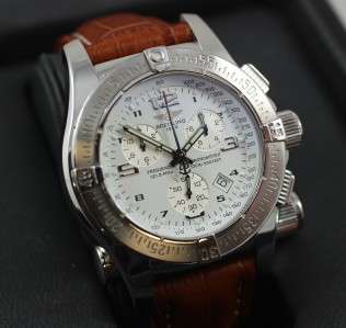 BREITLING EMERGENCY MISSION WHITE DIAL IN MINT CONDITION JUST 
