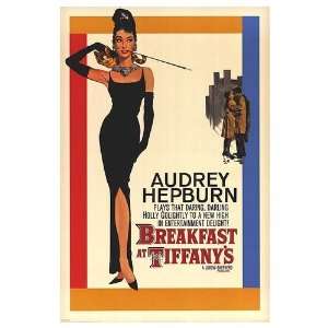   Breakfast at Tiffanys Movie Poster, 24 x 36 (1961)