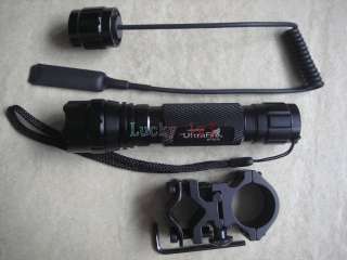   XM L T6 750Lm Flashlight + Remote + Scope Mount Hunting Kit 01B  