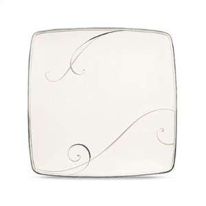  Platinum Wave Small Square Accent Plate [Set of 4 