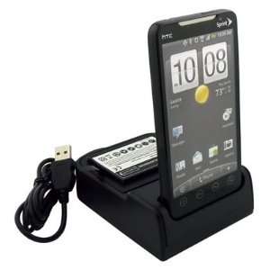  BATTERY CHARGER AC USB DOCK CRADLE for HTC EVO 4G works 