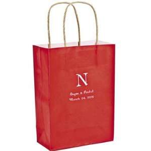 Personalized Monogram Red Craft Bags   Gift Bags, Wrap & Ribbon & Gift 