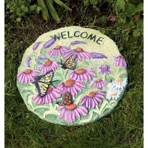  Butterflies Welcome Garden Stone Patio, Lawn & Garden