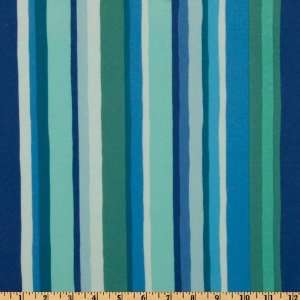  44 Wide Urban Flannel Stripe Blue Fabric By The Yard 