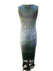 KROCHETTA by Papillon Blk Rayon Crochette Long Dress M  