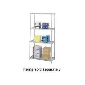    Starter Unit, 4/Shelves, 4/Post, 48x18x72, Gray   Sold as 1 EA 