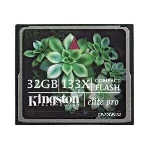  Kingston 32GB ELITE PRO COMPACTFLASHCARD COMPACT FLASH CF 