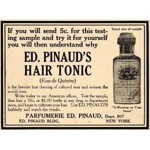  1910 Ad Ed. Pinauds Hair Tonic Parfumerie Hygiene 