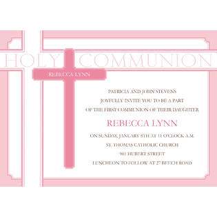   Papers Communion Pink Communion Invitations (30 Count) 
