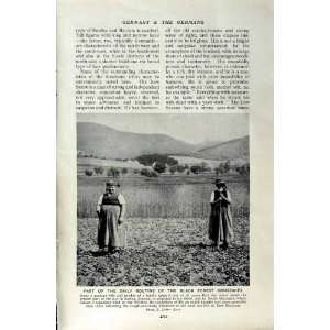    c1920 GERMANY BLACK FOREST HOUSEWIVE FARMING NIMBUS