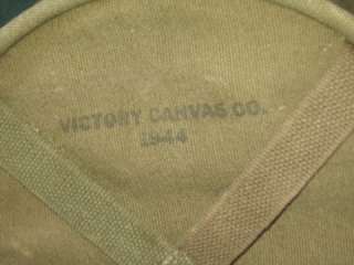 Vintage US WWII Victory Canvas Co Satchel Tote Ammo Tool Mail Bag 1944 
