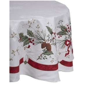  Lenox Holiday 70 Inch Round Tablecloth