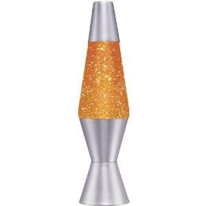  Lava Lite 10 Glitter Lamp   Orange Liquid/Silver Glitter 
