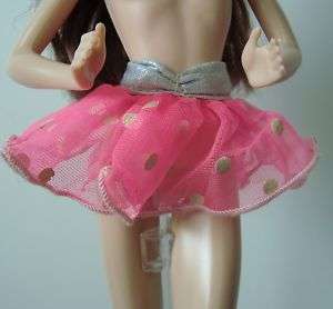 Hot Pink Polka Dot Tutu Skirt Barbie Doll Clothes  