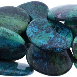 Chinese Azurite  Oval Plain   40mm Height, 30mm Width, 8mm Thickness 