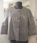 VINCE GRAY GENUINE LEATHER SWING JACKET SZ M GENTLY USED
