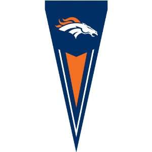  Denver Broncos NFL Applique & Embroidered Yard Pennant (34 