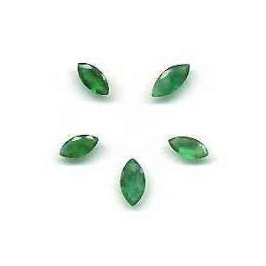  Natural Emerald 5x2.5mm Marquise 5 pc lot Arts, Crafts 