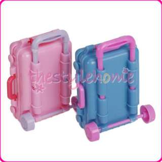 10x Attractive Modern Travel Luggage for Barbie Doll Openable Body 