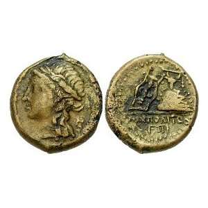  Neapolis, Campania, Italy, c. 250   225 B.C.; Bronze AE 20 