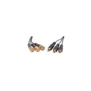  Stellar Labs 24 10545 4 FT COMPONENT VIDEO CABLE 3   RCA 