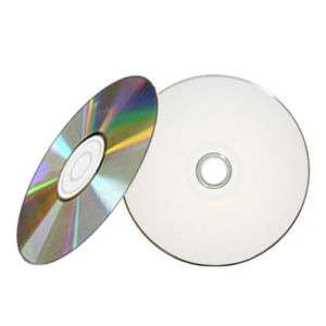 500 52X White Inkjet HUB Printable CD R CDR Blank Disc  