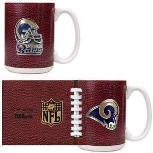 St. Louis Rams NFL 2pc GameBall Coffee Mug Set   Primary Logo & Helmet 