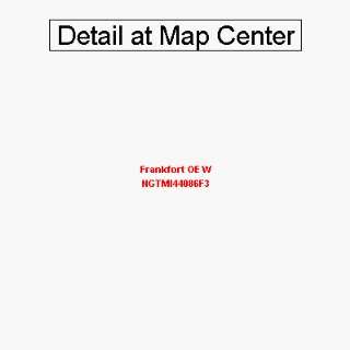 USGS Topographic Quadrangle Map   Frankfort OE W, Michigan (Folded 