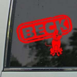   Mongolian Chop Squad Red Decal Anime Window Red Sticker Arts, Crafts