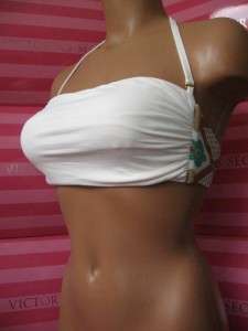 NEW White Strapless ANK 4 VICTORIAS SECRET Bandeau Bikini Top XS S M L 