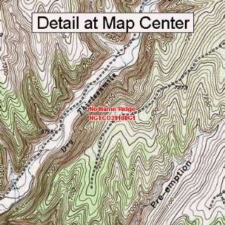 USGS Topographic Quadrangle Map   No Name Ridge, Colorado (Folded 