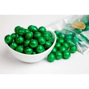 Green Foiled Milk Chocolate Balls (1 Grocery & Gourmet Food