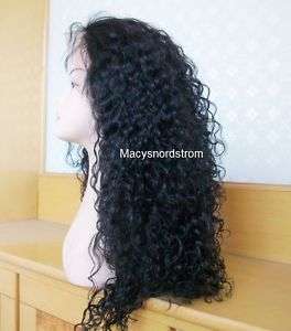 100% Indian Remy Human Hair Wig 20 Full Lace Curly  