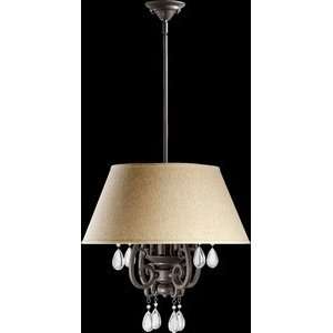 Quorum 6813 4 86 Anders   Four Light Pendant, Oiled Bronze Finish with 