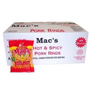  Macs Red Hot Pork Skins 48/1 oz
