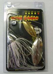 War Eagle Spinnerbait 3/4oz Double Willow Purple Shad 657139440018 