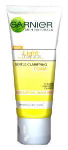 Garnier Skin naturals LIGHT Gentle clarifying foam  