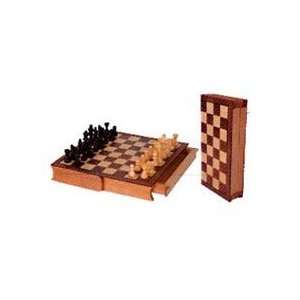  CHH 12 Bookstyle Chess Set Beech/Maple Toys & Games