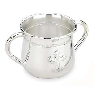  Reed and Barton Abbey Cross Double Handle Baby Cup Baby