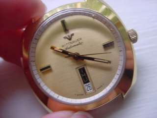 Vintage Wittnauer Automatic Wrist Watch Day Date Nice  