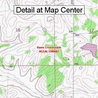  USGS Topographic Quadrangle Map   Davis Crossroads 