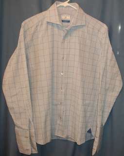 Haines & Bonner Embroidered French Cuff Shirt M 15.5 39  
