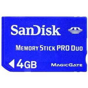  Sandisk 4Gb Pro Duo Memory Stick Pro DuoTM (4 Gb)   Memory 