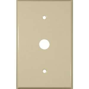 MorrisProducts 83763 Oversize 1 Gang Phone / Cable Wall Plate in Ivory
