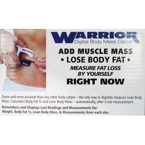 Warrior Digital Body Mass Caliper, 1 caliper Health 