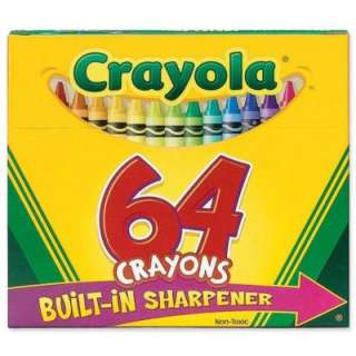 64 Crayola Classic Color Pack Crayons, Assorted 071662000646  