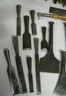 Antique Wood Carving Chisel Tools TH Witherby Buck Winchester Stanley 